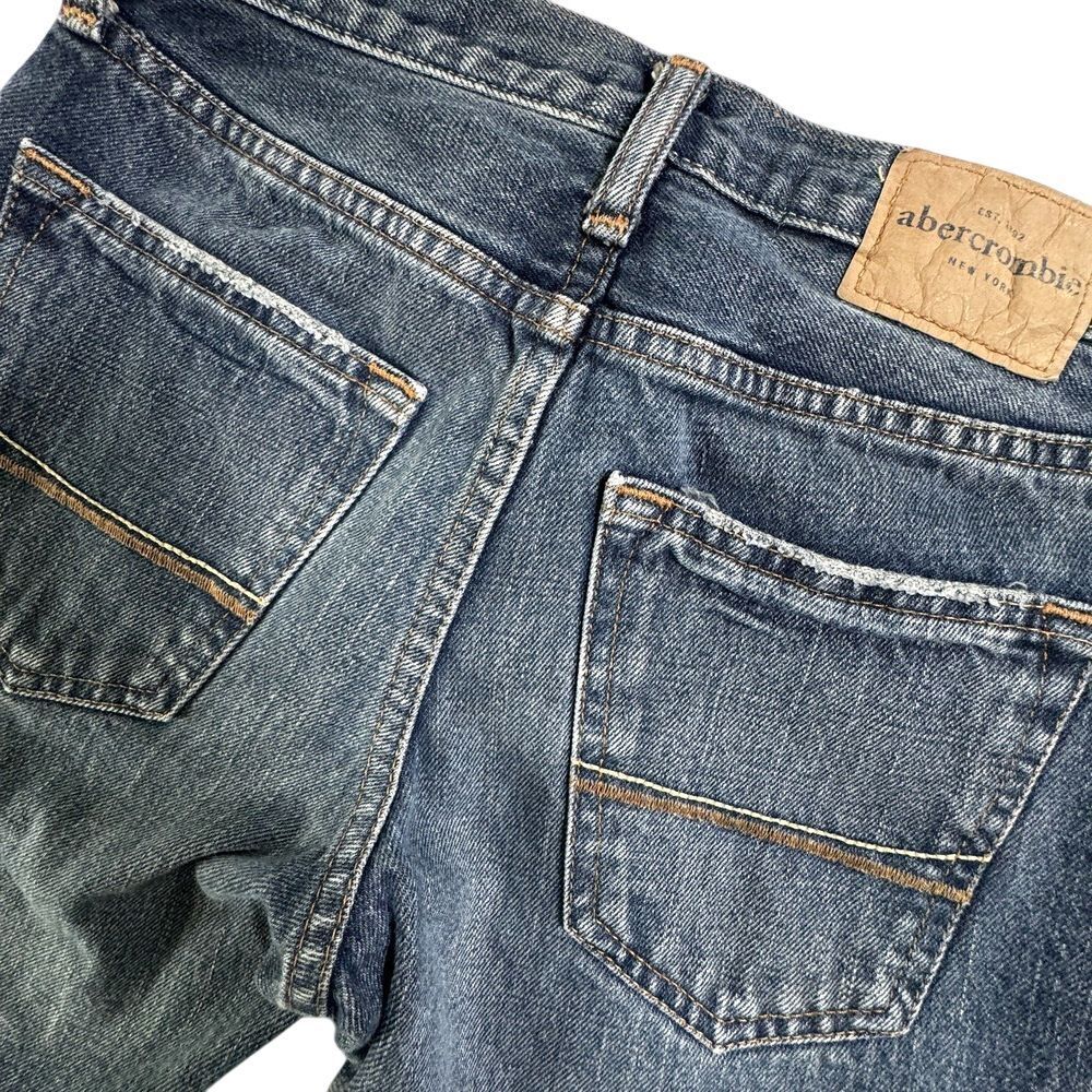 Abercrombie Baxter Low Rise Slim Boot Cut Jeans Boys 12 Button Fly Medium Wash